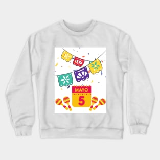 Happy Cinco De Mayo Crewneck Sweatshirt